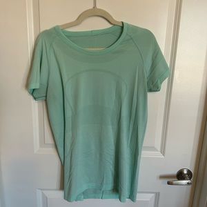 Sea Green Lululemon Swiftly Tech Short Sleeve